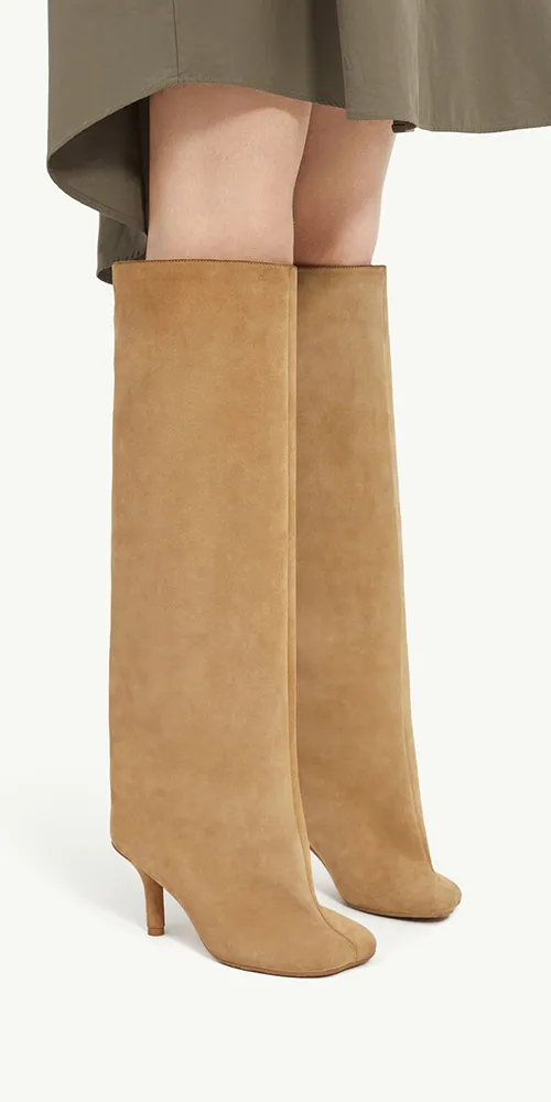 Anatomic Suede Boot Camel