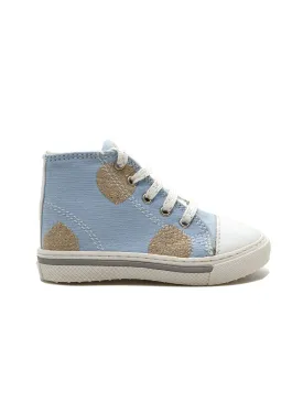 Baptismal Baby Girl's shoe bootie -SANTELLA Light blue