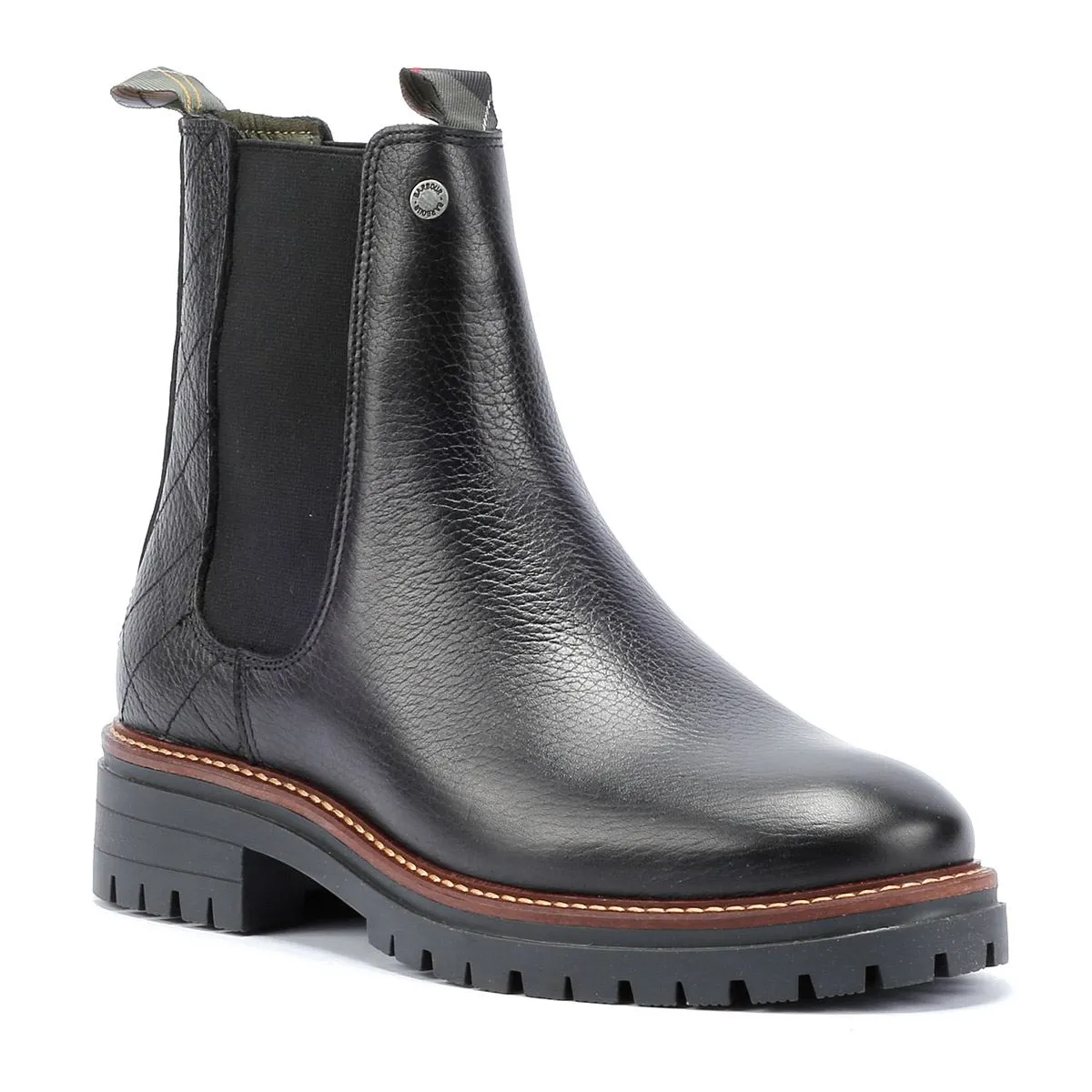 Barbour Evie Leather Women's Black Chelsea Boots