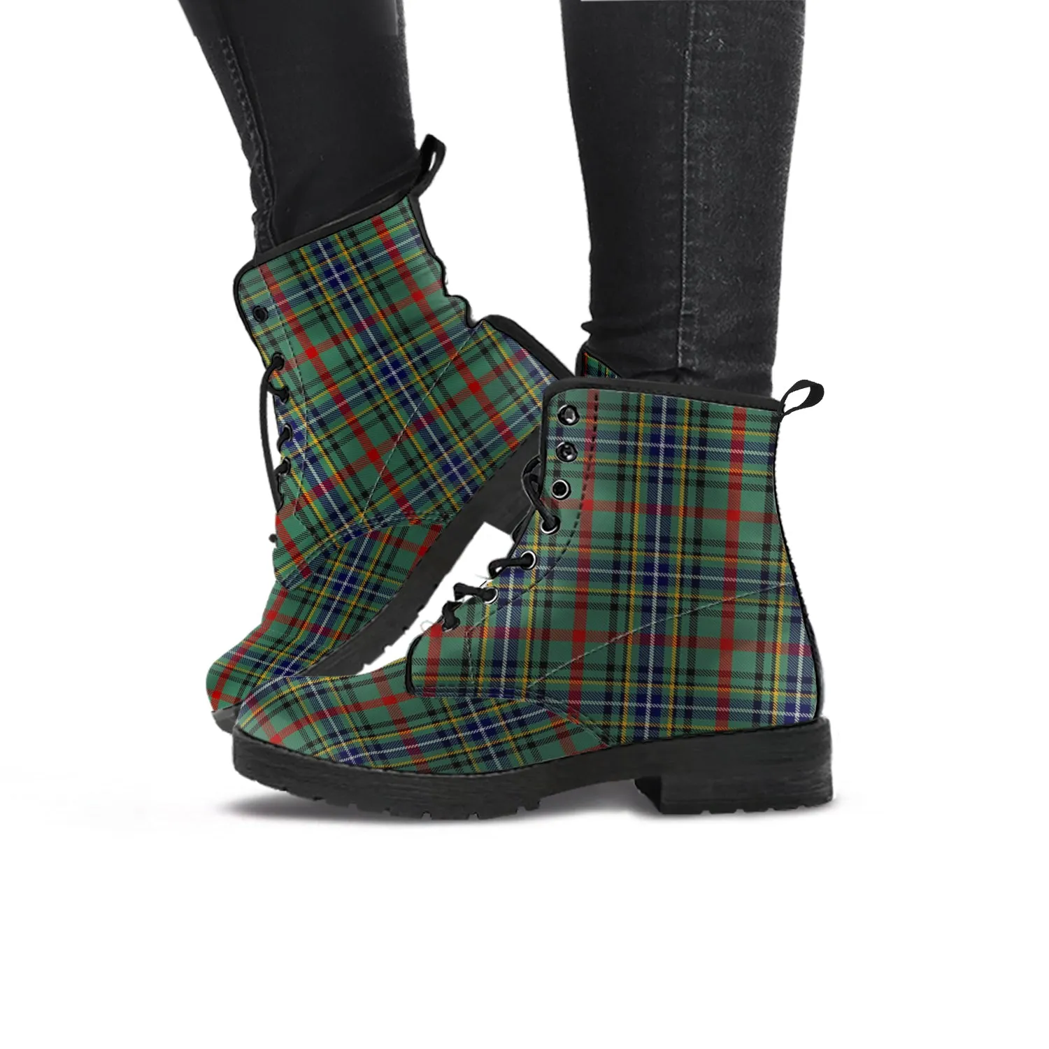 Bisset Tartan Leather Boots