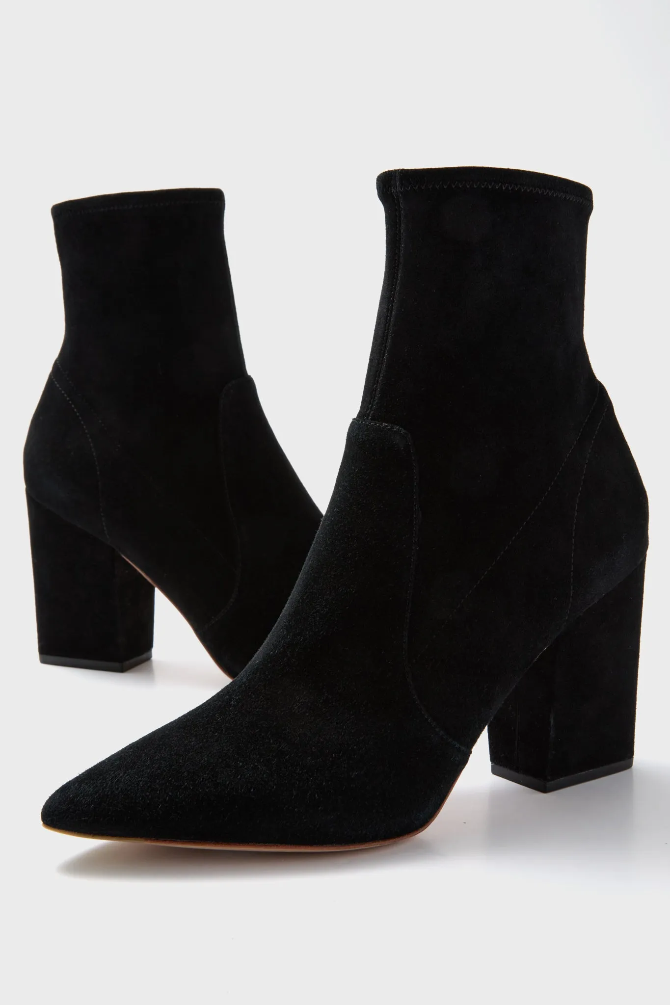 Black Isla Slim Ankle Booties