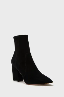 Black Isla Slim Ankle Booties