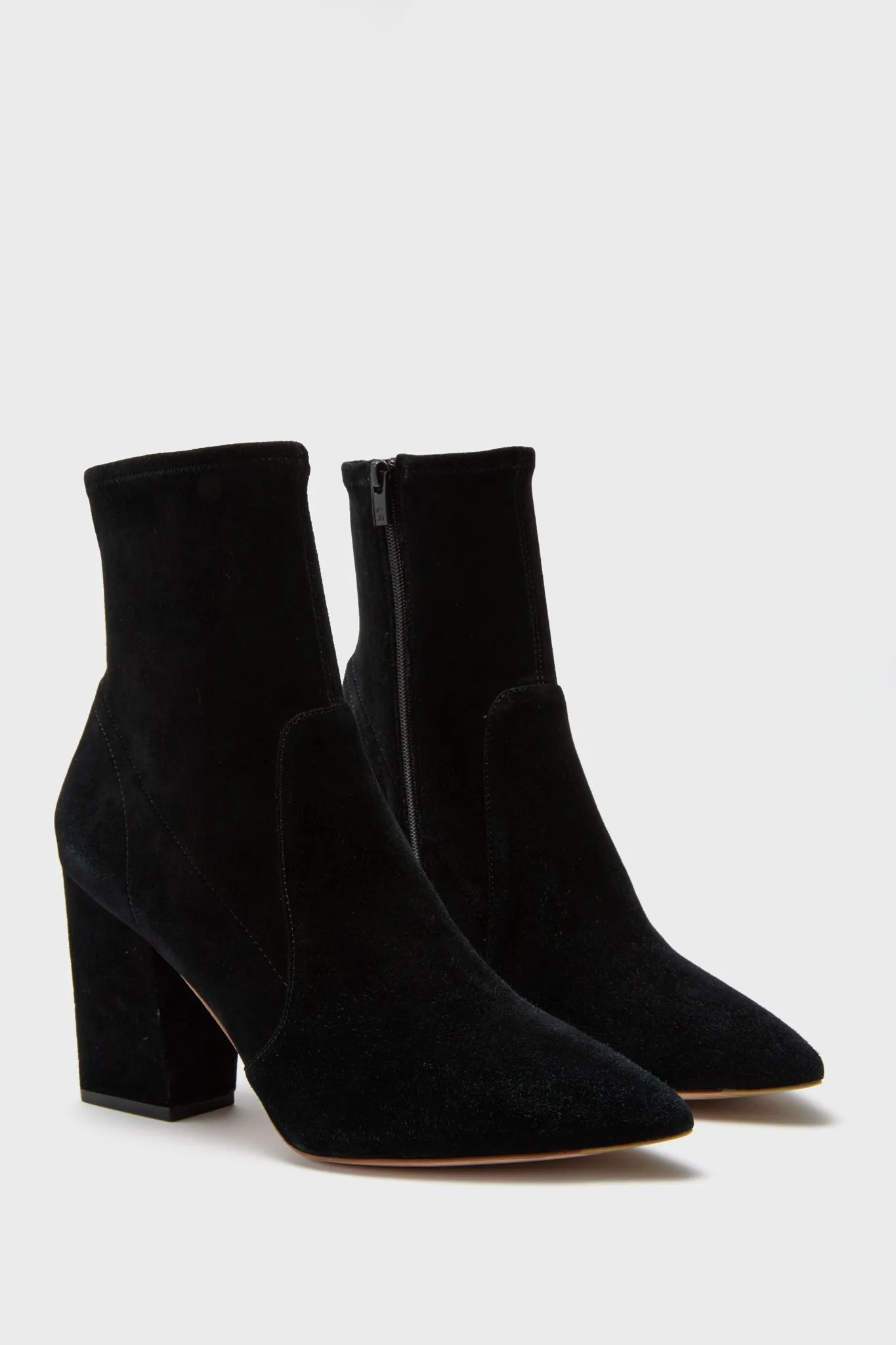 Black Isla Slim Ankle Booties