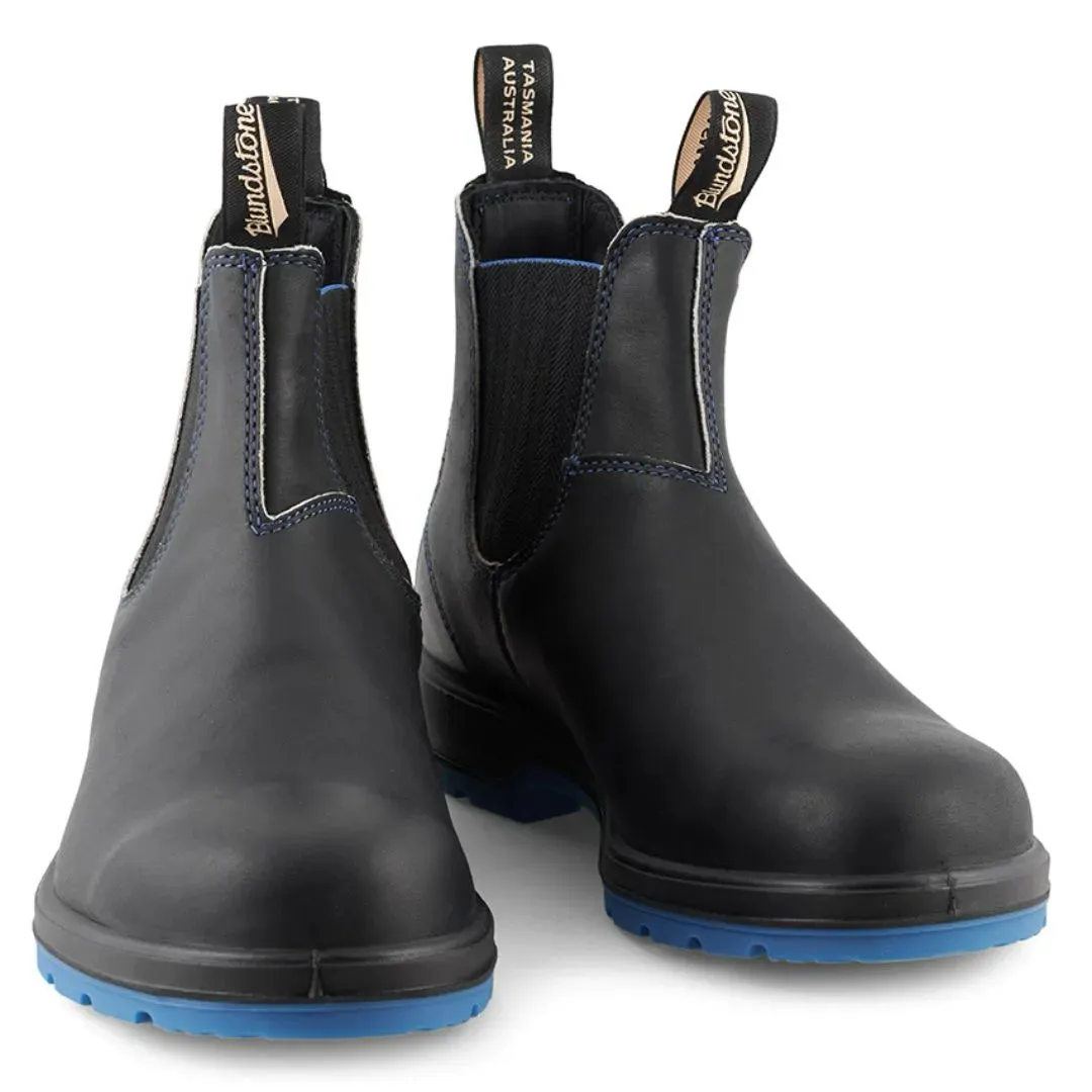 Blundstone 2343 Black Blue Slip On Chelsea Boots