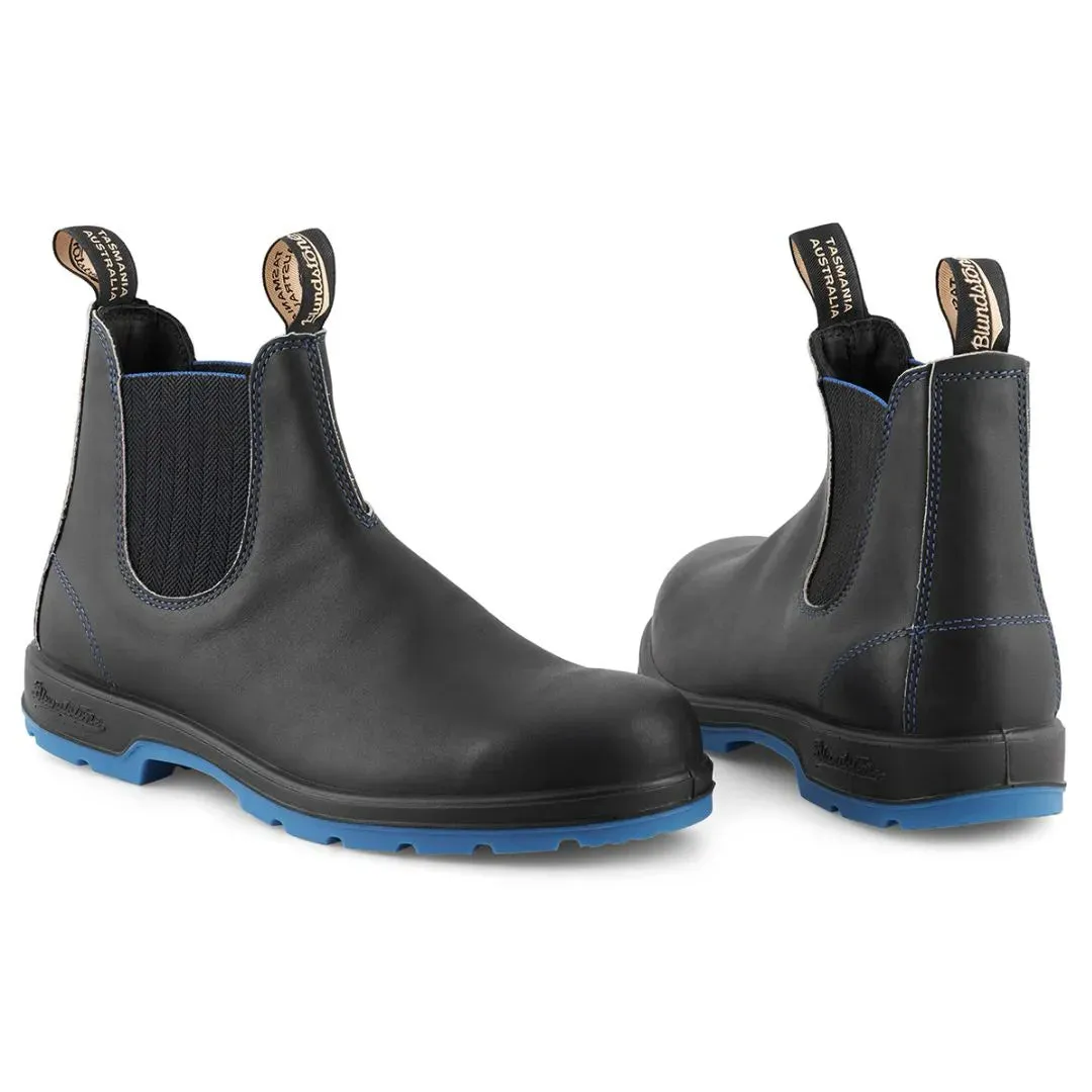 Blundstone 2343 Black Blue Slip On Chelsea Boots