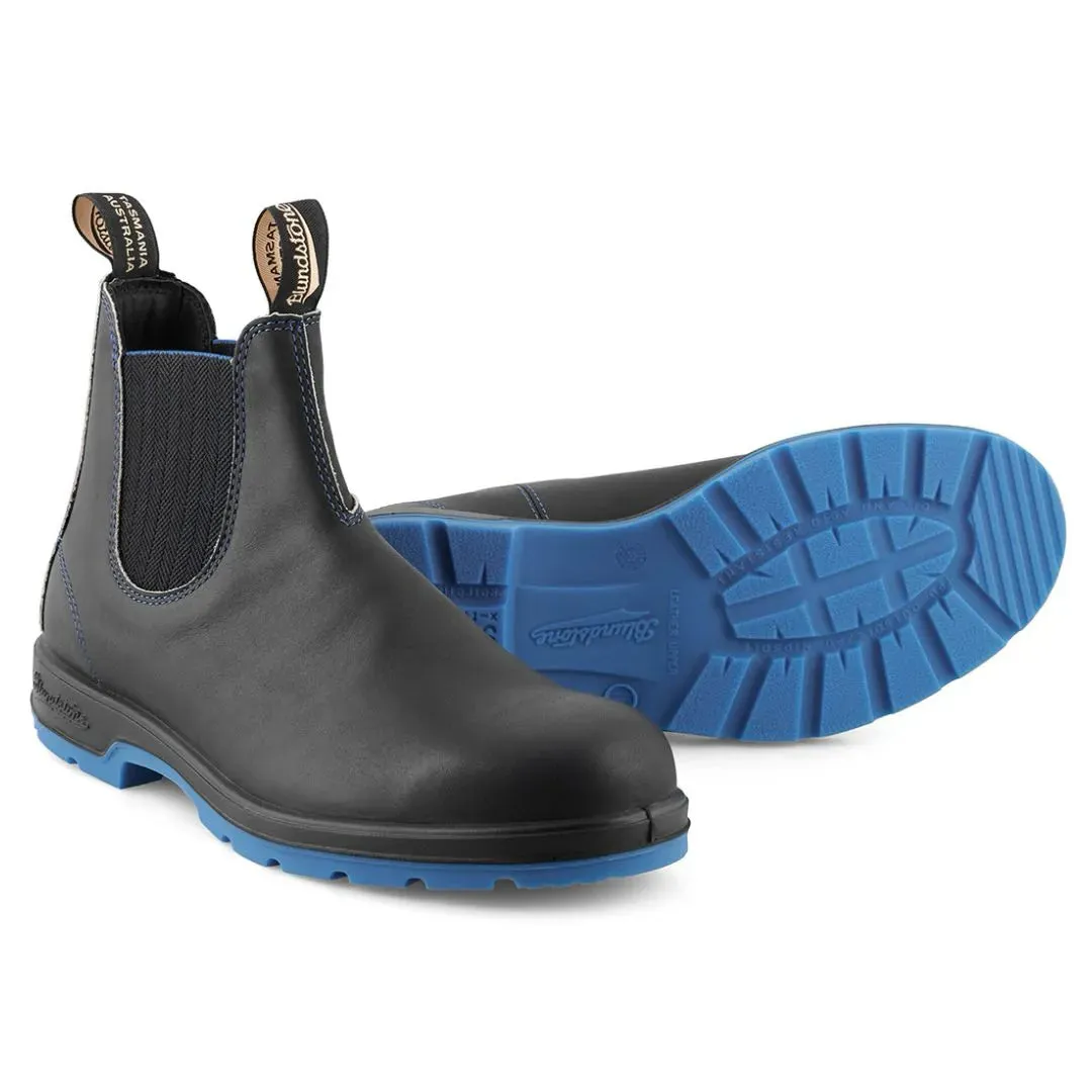 Blundstone 2343 Black Blue Slip On Chelsea Boots