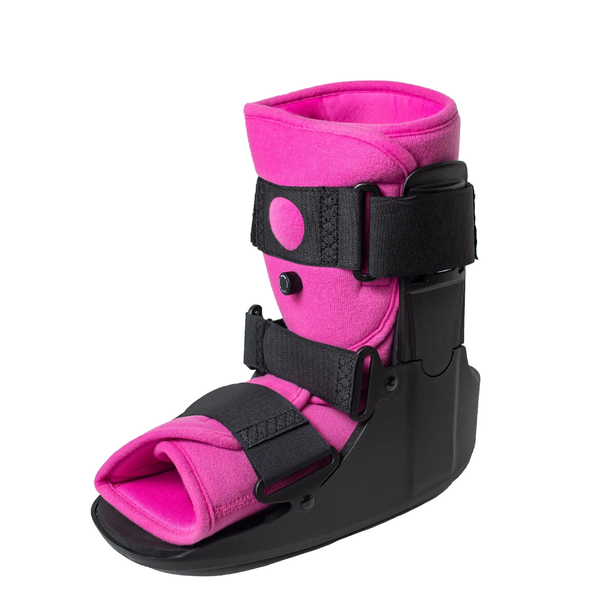 Brace Direct Womens Short Air Walker Boot with Pink Liner