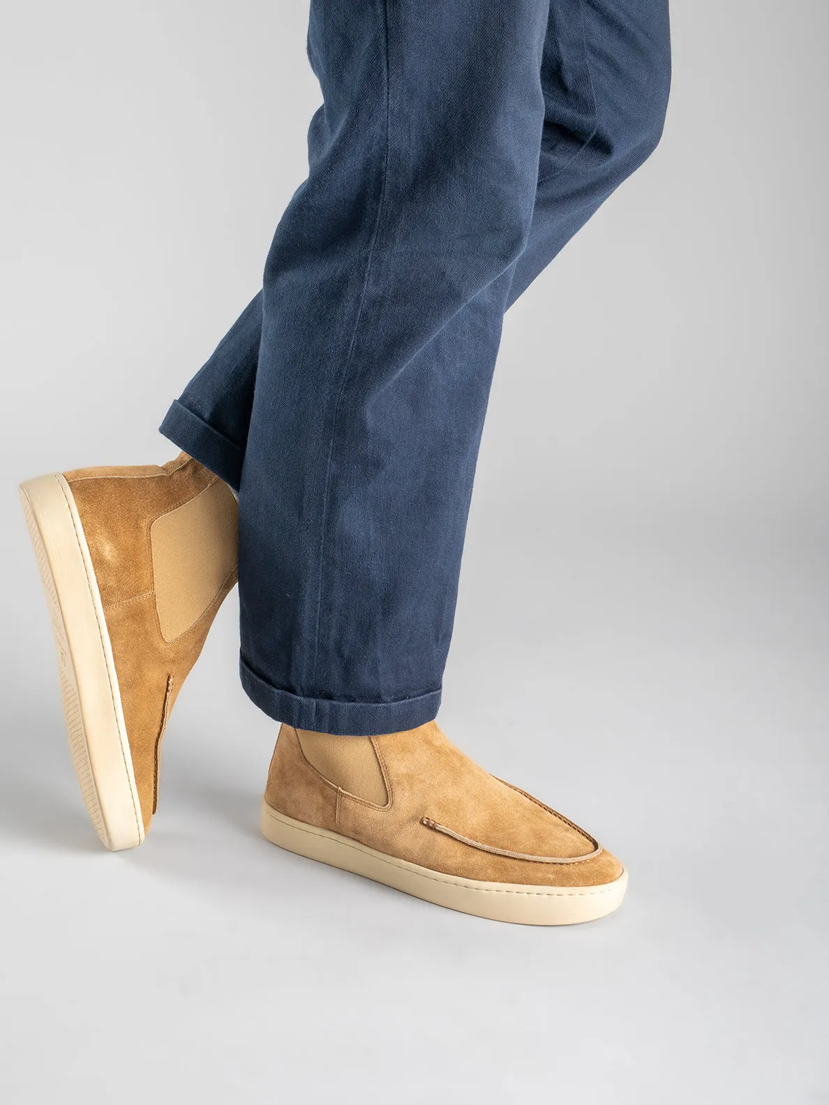 BUG 003 - Taupe Suede Chelsea Boots