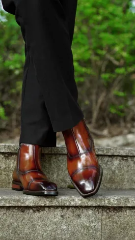 Chestnut Chelsea Boots