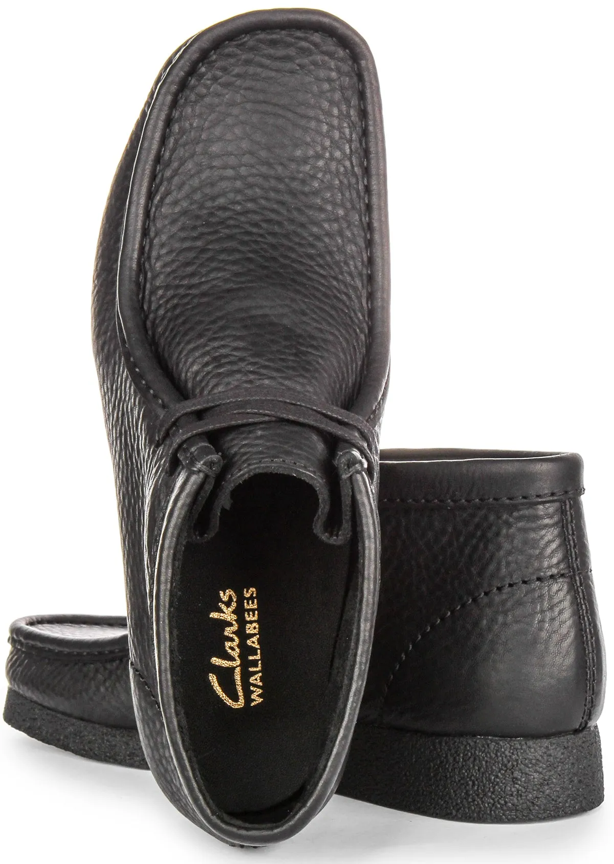 Clarks Wallabee Evo Boot In Black For Men