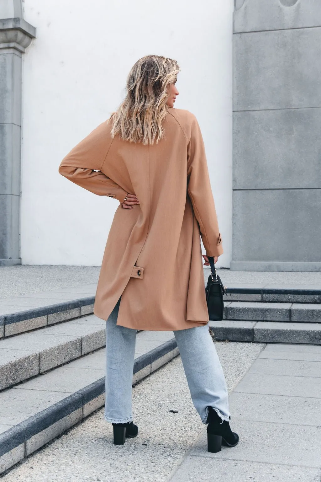 Classic Cocoon Coat - Camel - FINAL SALE