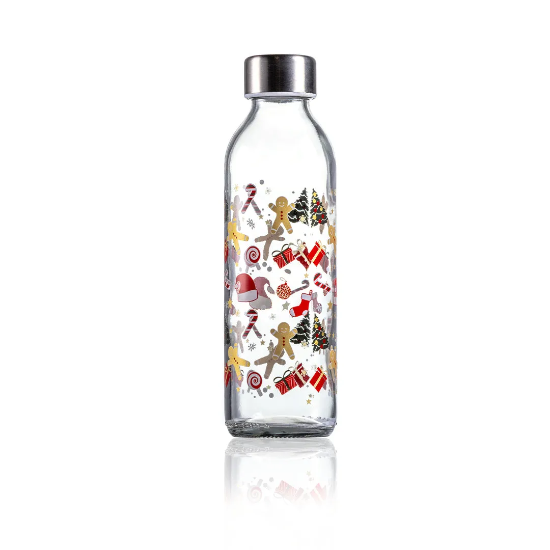 Consol Glass Sleek Festive Bottle 500ml