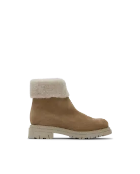 Dafna Shearling-Lined Suede Boots