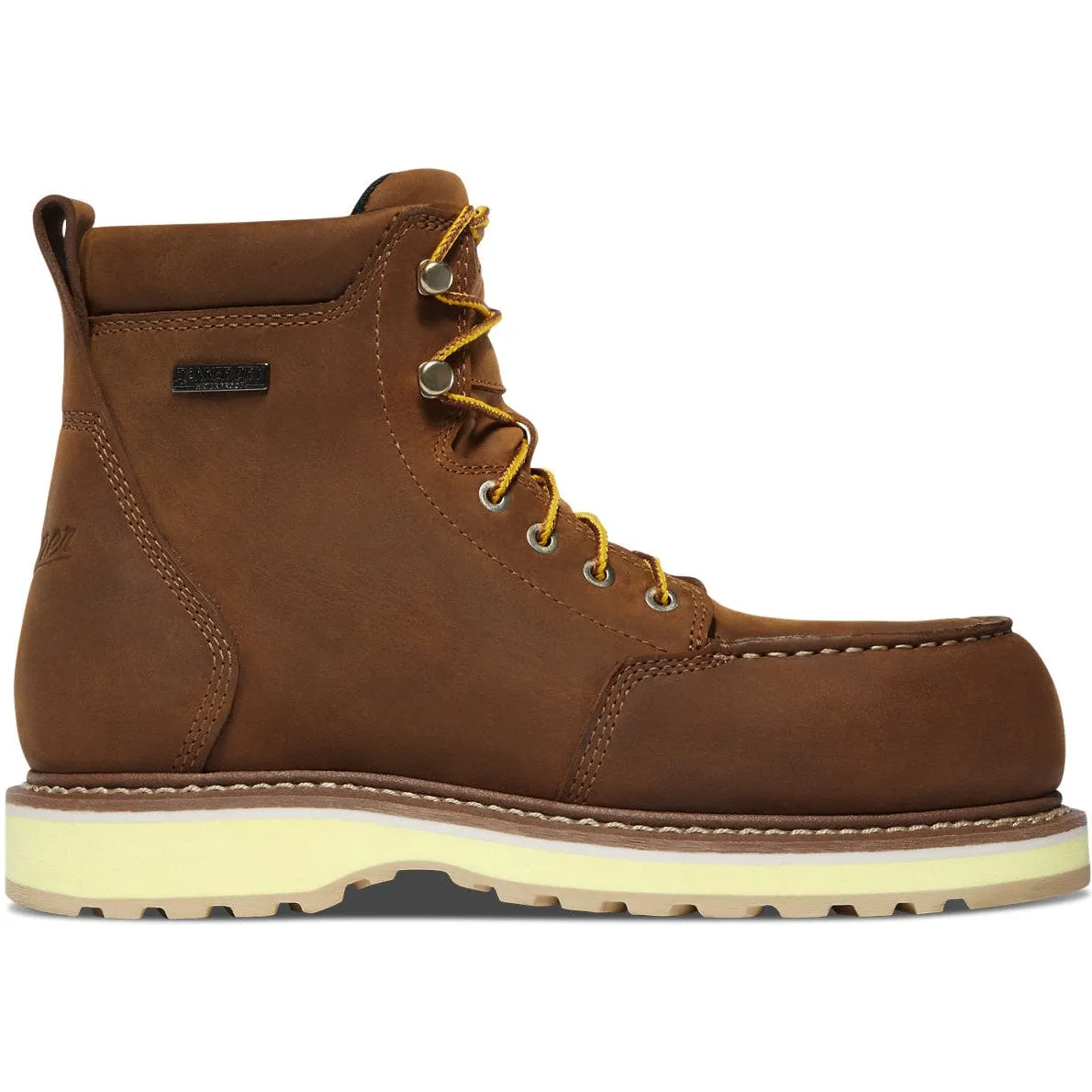 Danner Women's Cedar River 6" Plain Toe WP Work Boot -Brown- 14307