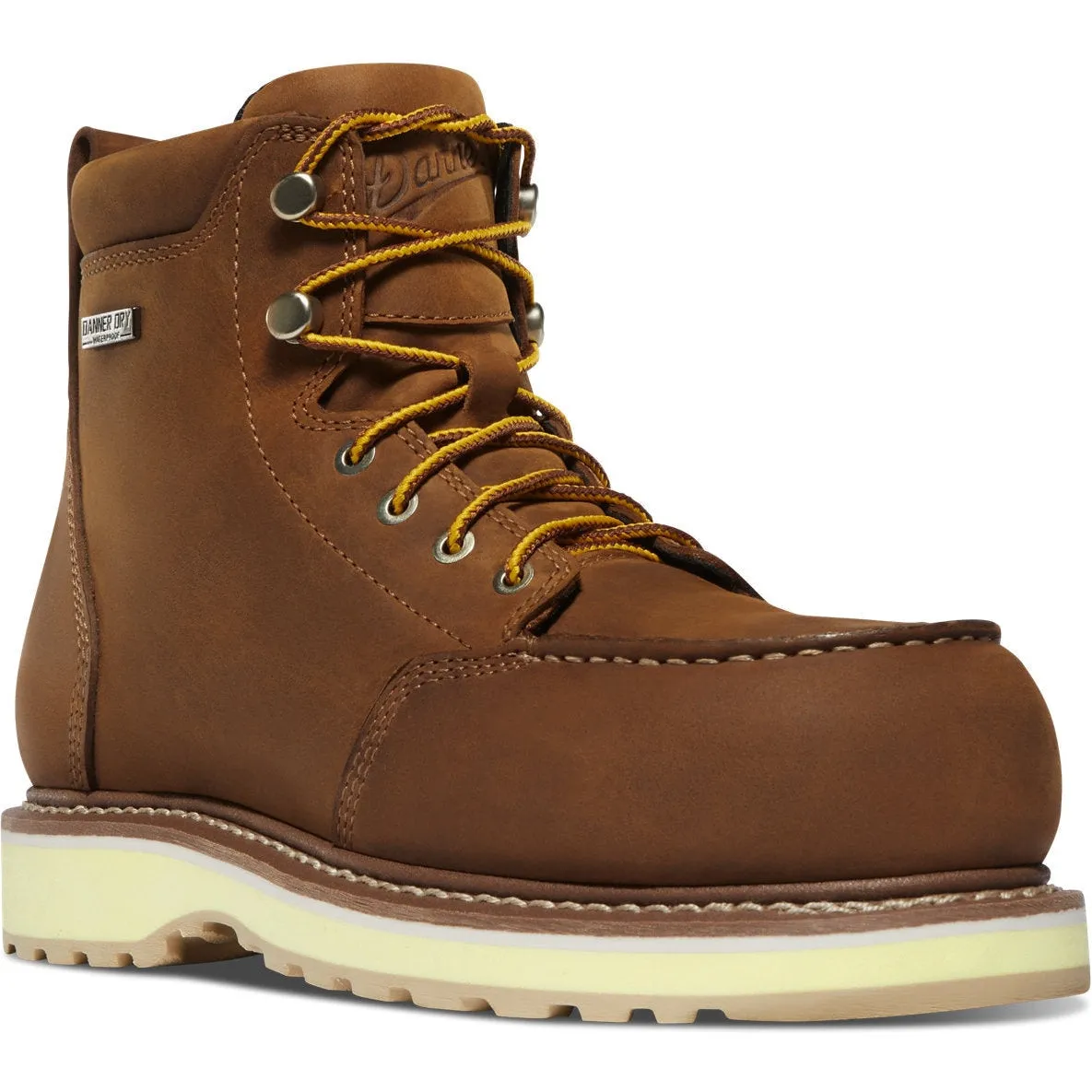 Danner Women's Cedar River 6" Plain Toe WP Work Boot -Brown- 14307