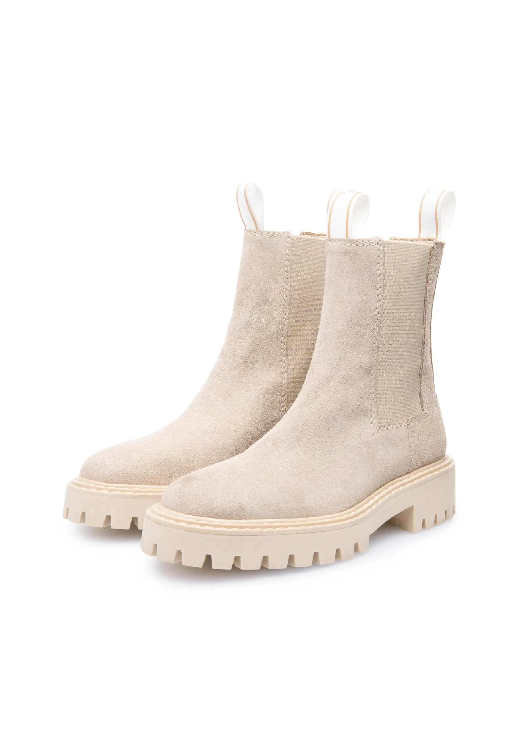 Daze Taupe Suede Chelsea Boots