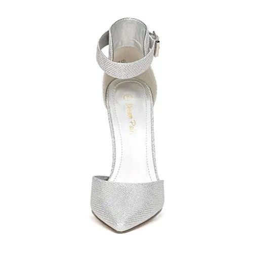 DREAM PAIRS Women's Pointed Toe Ankle Strap High Heel Stiletto Dress Court Shoes Oppointed-Ankle