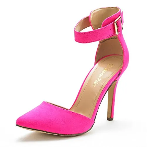 DREAM PAIRS Women's Pointed Toe Ankle Strap High Heel Stiletto Dress Court Shoes Oppointed-Ankle