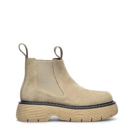 Ella Sand Suede Leather Chelsea Boots