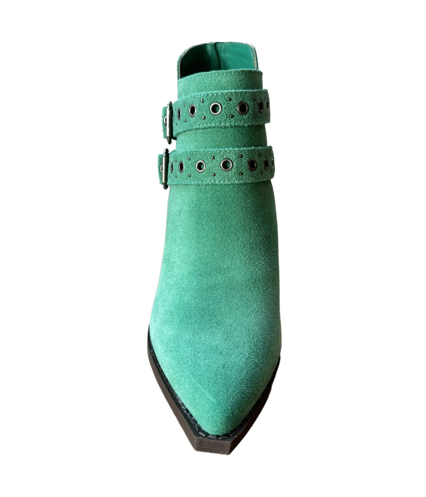 Elsa Leather Ankle Boot in Teal