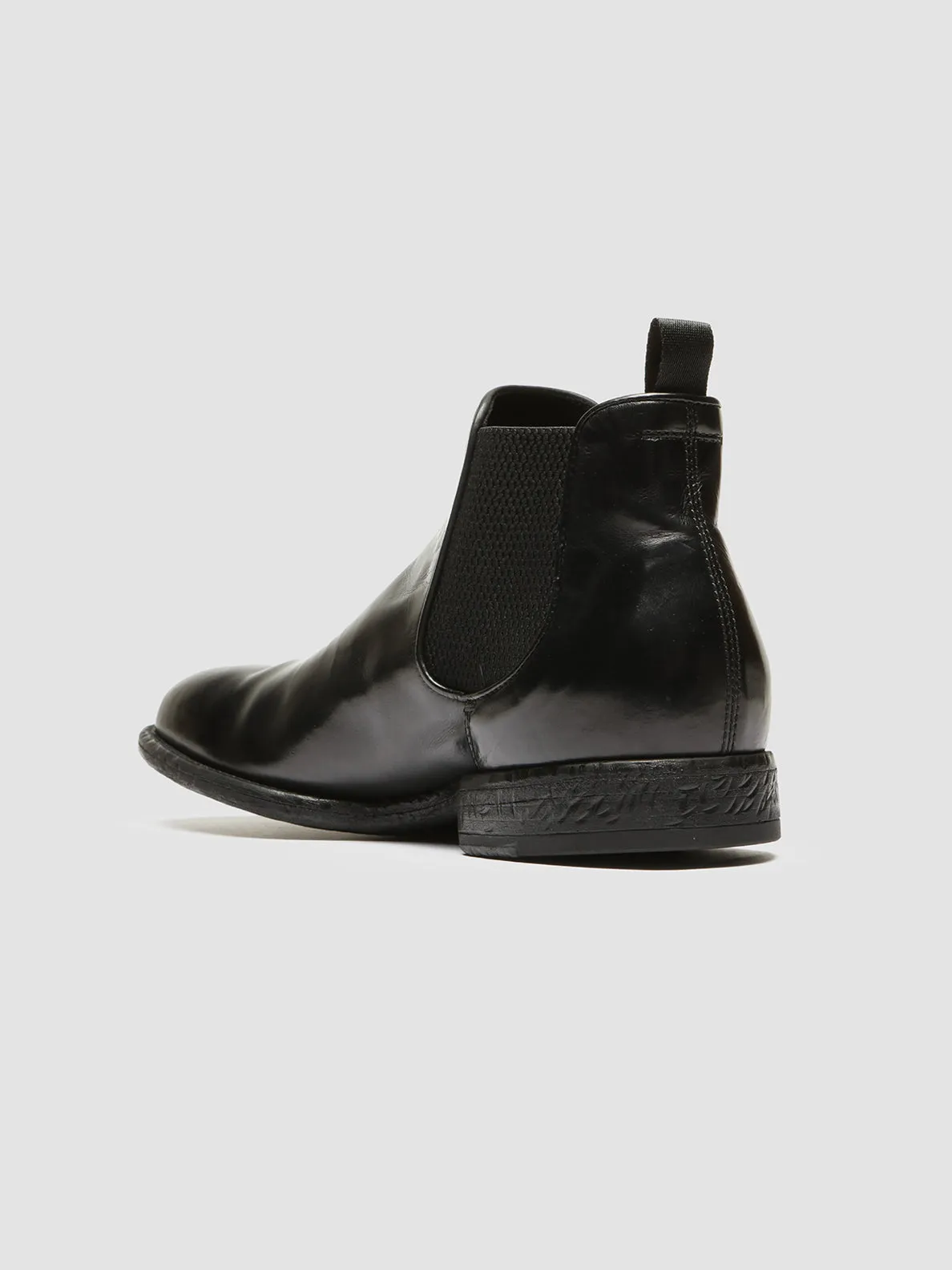 EMORY 012 - Black Leather Chelsea Boots