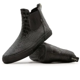 Globe Dover II x Wasted Talent Shoes - Black Croc/Wasted Talent