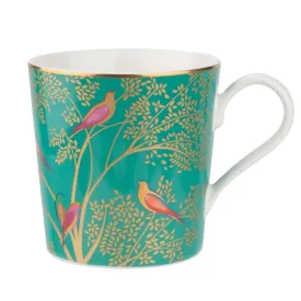 Green Chelsea Bird Porcelain Mug in Gift Box