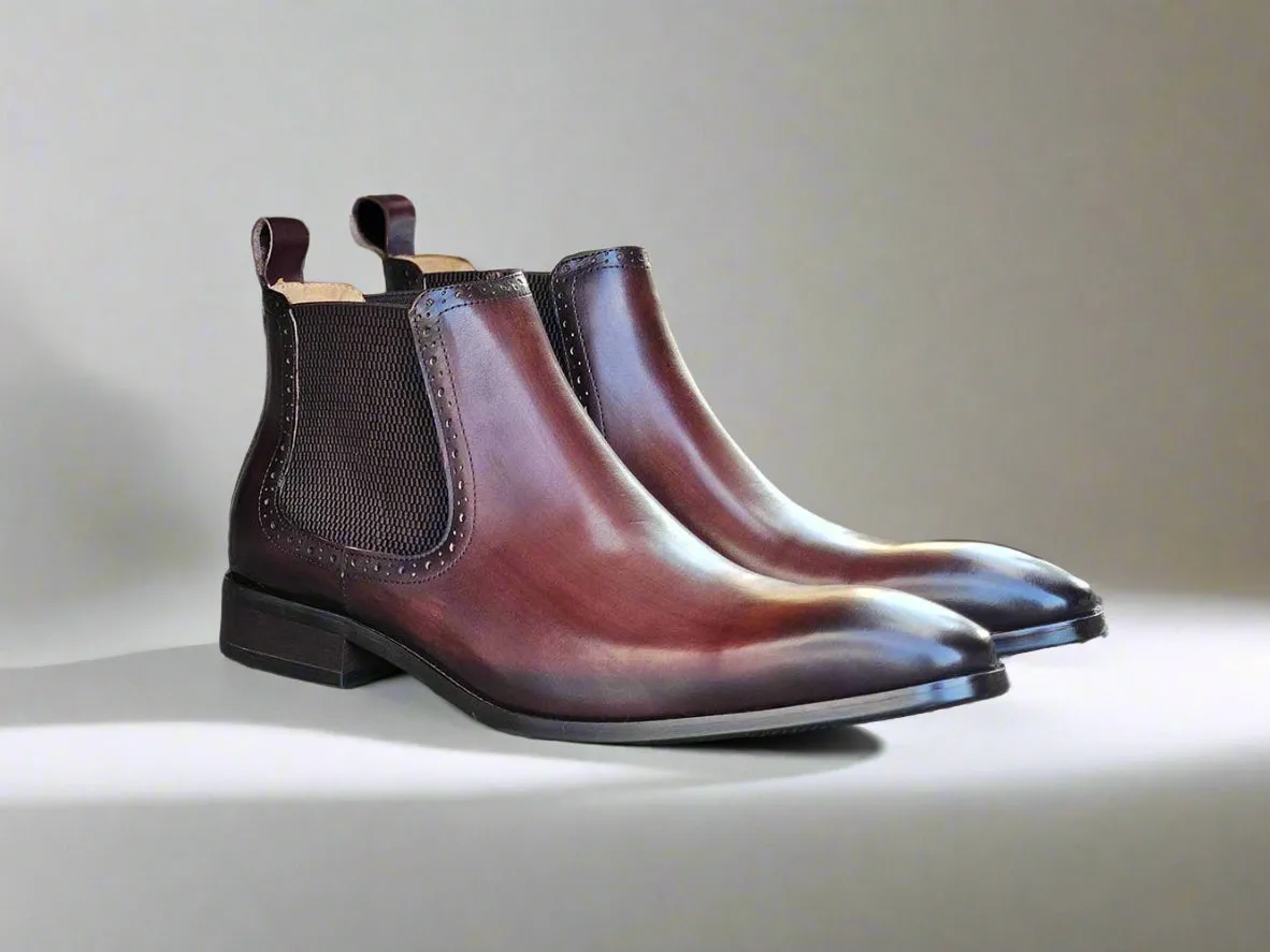 Hand Burnished Chelsea Boots