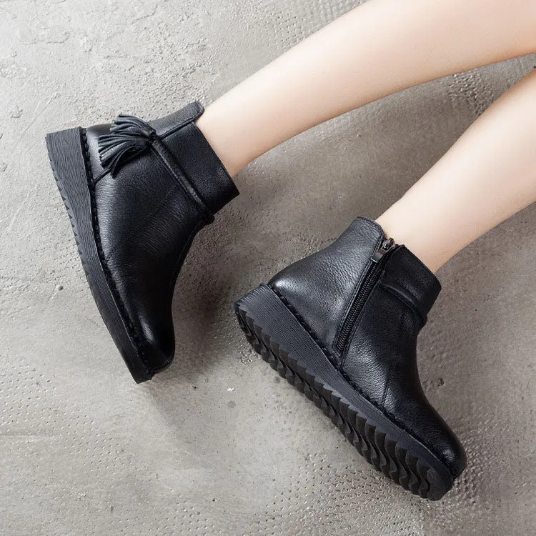 Handmade Leather Retro Comfortable Ankle Boots|Gift Shoes