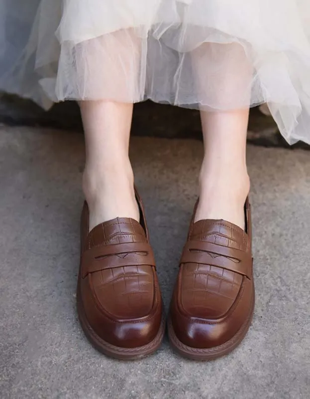 Handmade Vintage Comfortable Slip-on Loafers