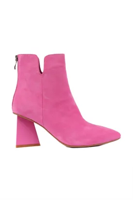 Harini Suede Ankle Boots in Lipstick