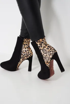 High Heel Leopard Boots