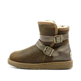 Jazz Buckle Short Ugg Boot - Chestnut