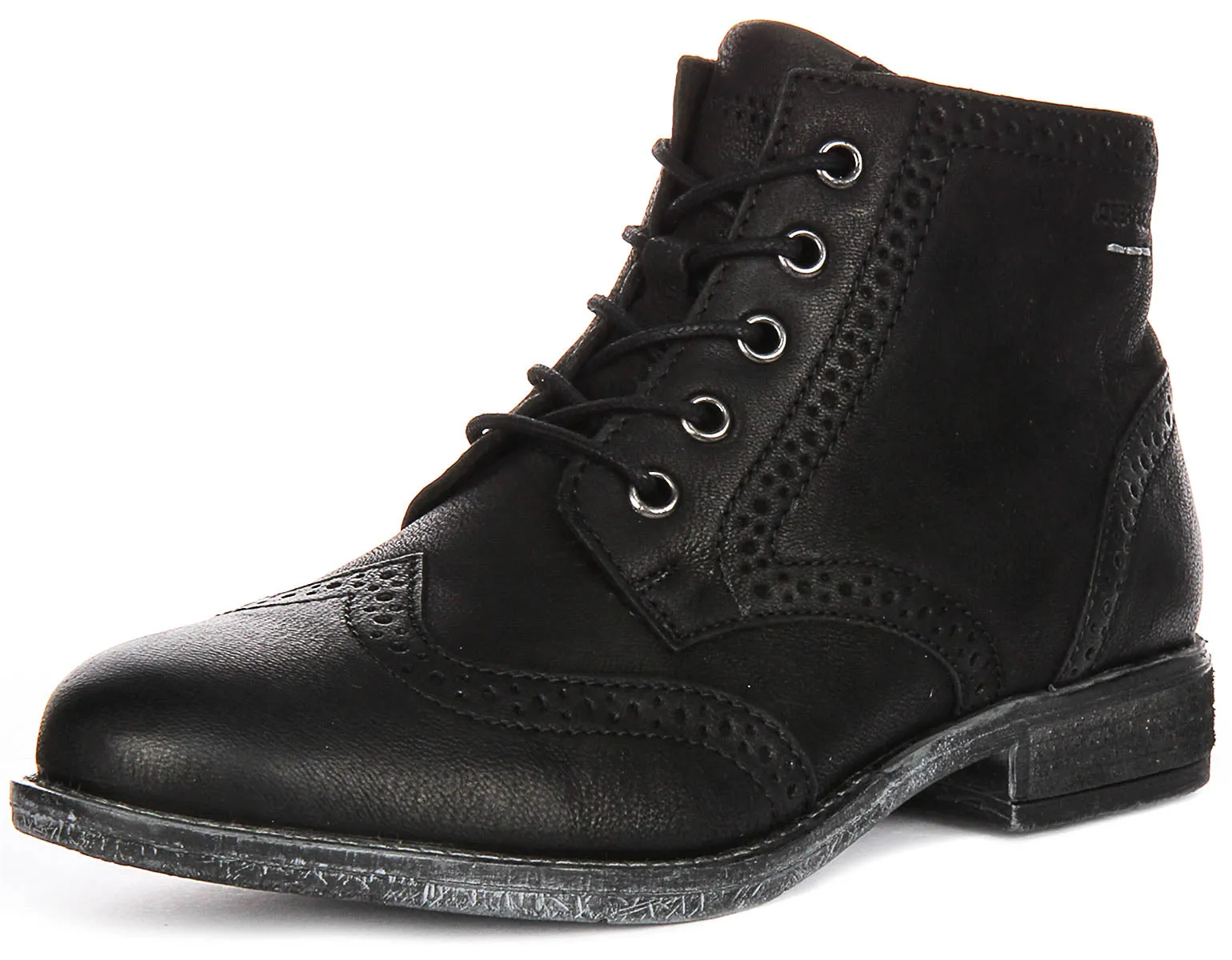 Josef Seibel Sienna 75 Brogue Boots In Black For Women