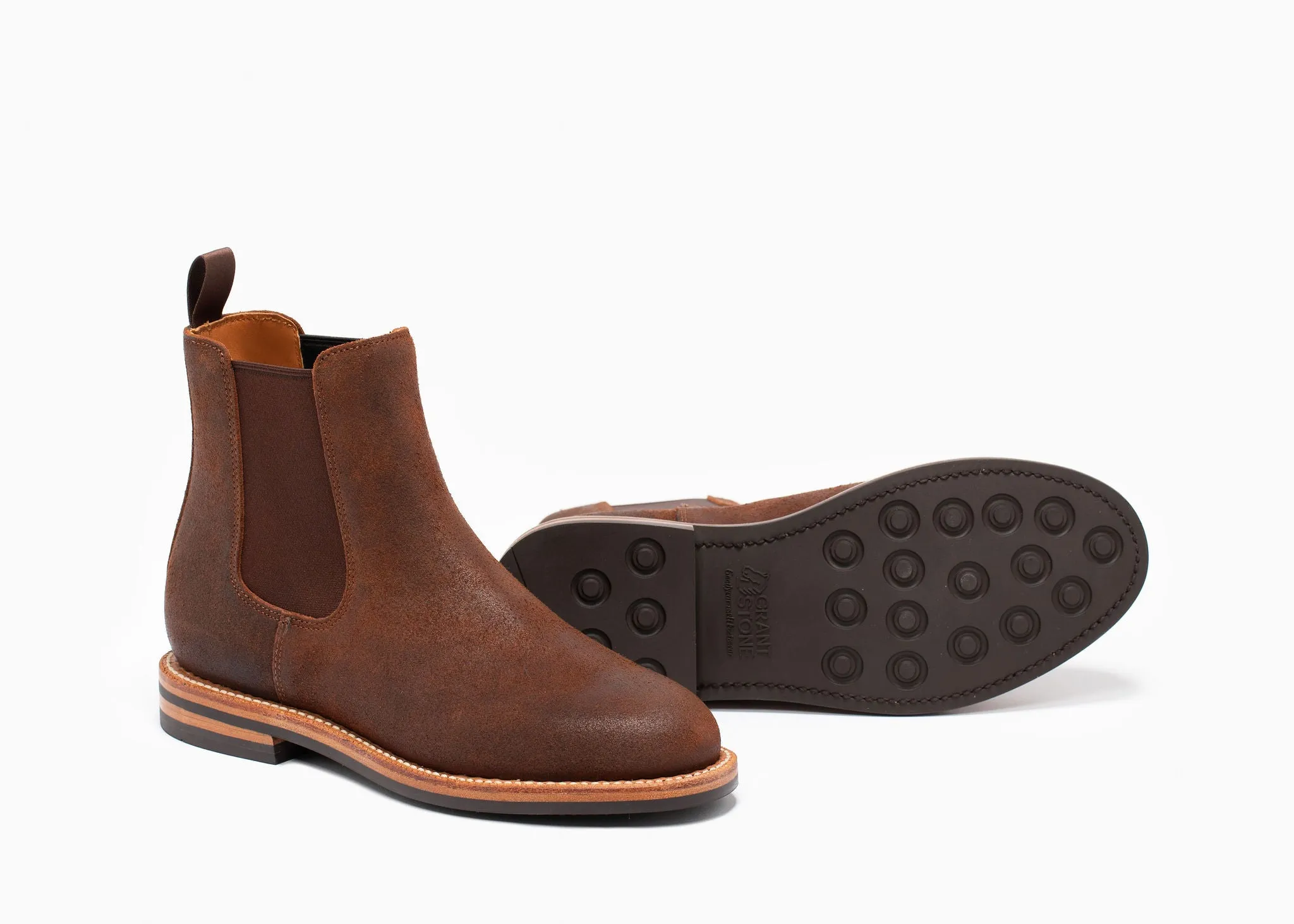 Josephine Chelsea Boot Dark Oak Roughout