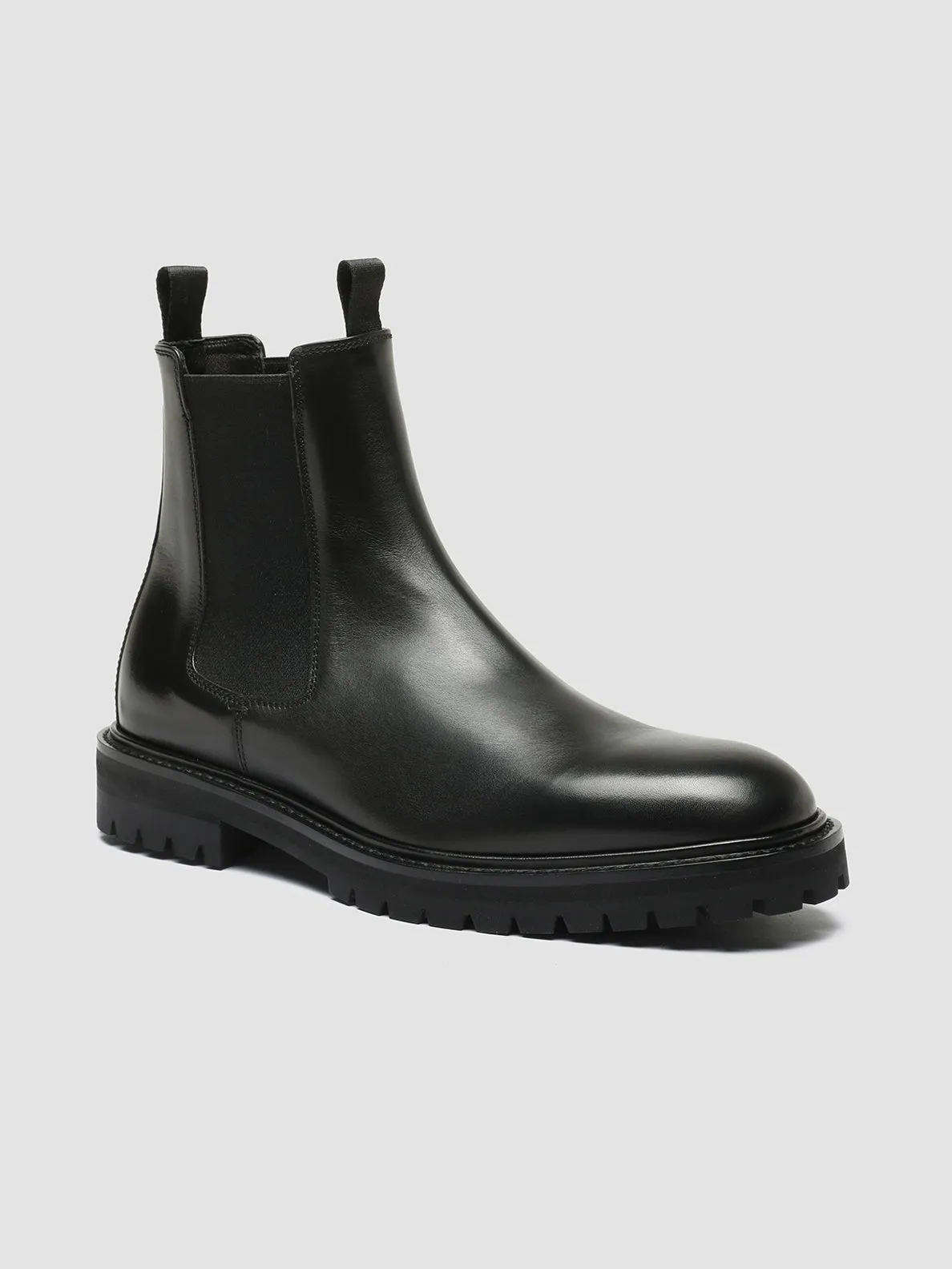 JOSS 004 - Black Leather Chelsea Boots