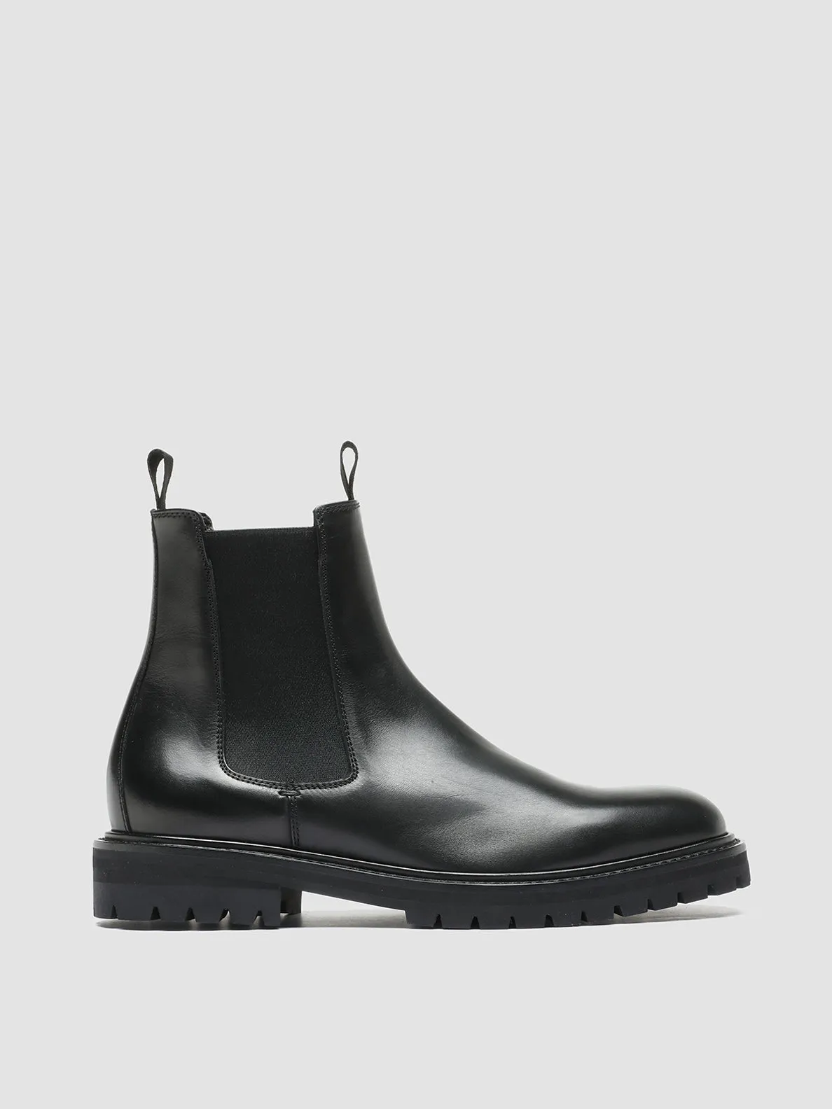 JOSS 004 - Black Leather Chelsea Boots