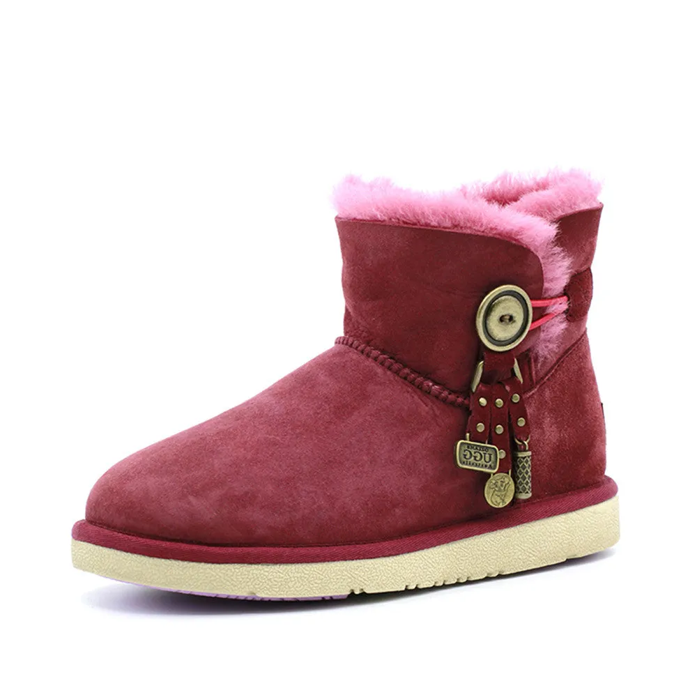 Kiki Ankle Ugg Boot - Wine Red