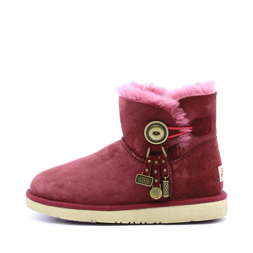 Kiki Ankle Ugg Boot - Wine Red