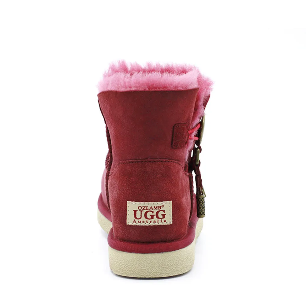 Kiki Ankle Ugg Boot - Wine Red