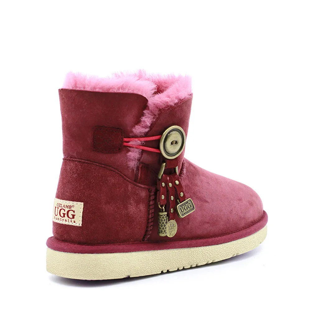 Kiki Ankle Ugg Boot - Wine Red