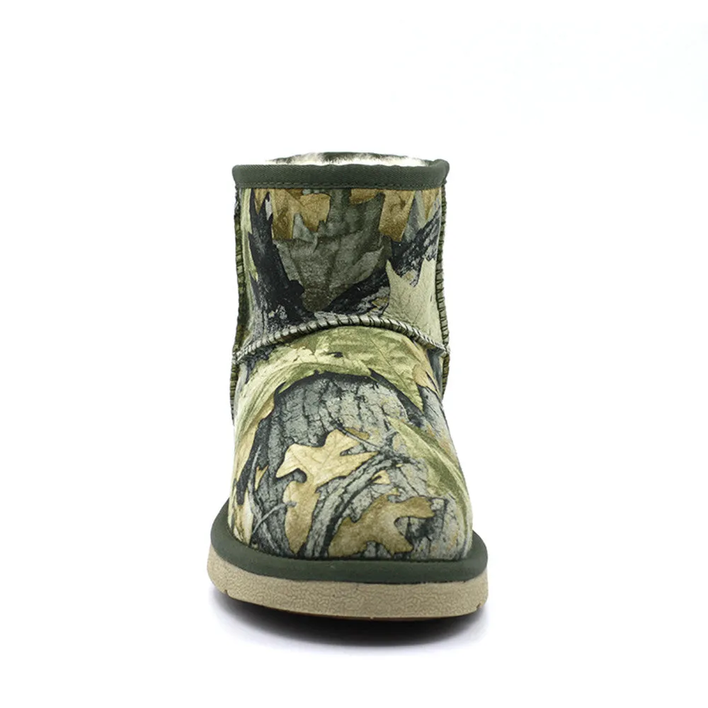 Leafy Short Ugg Boot - Green