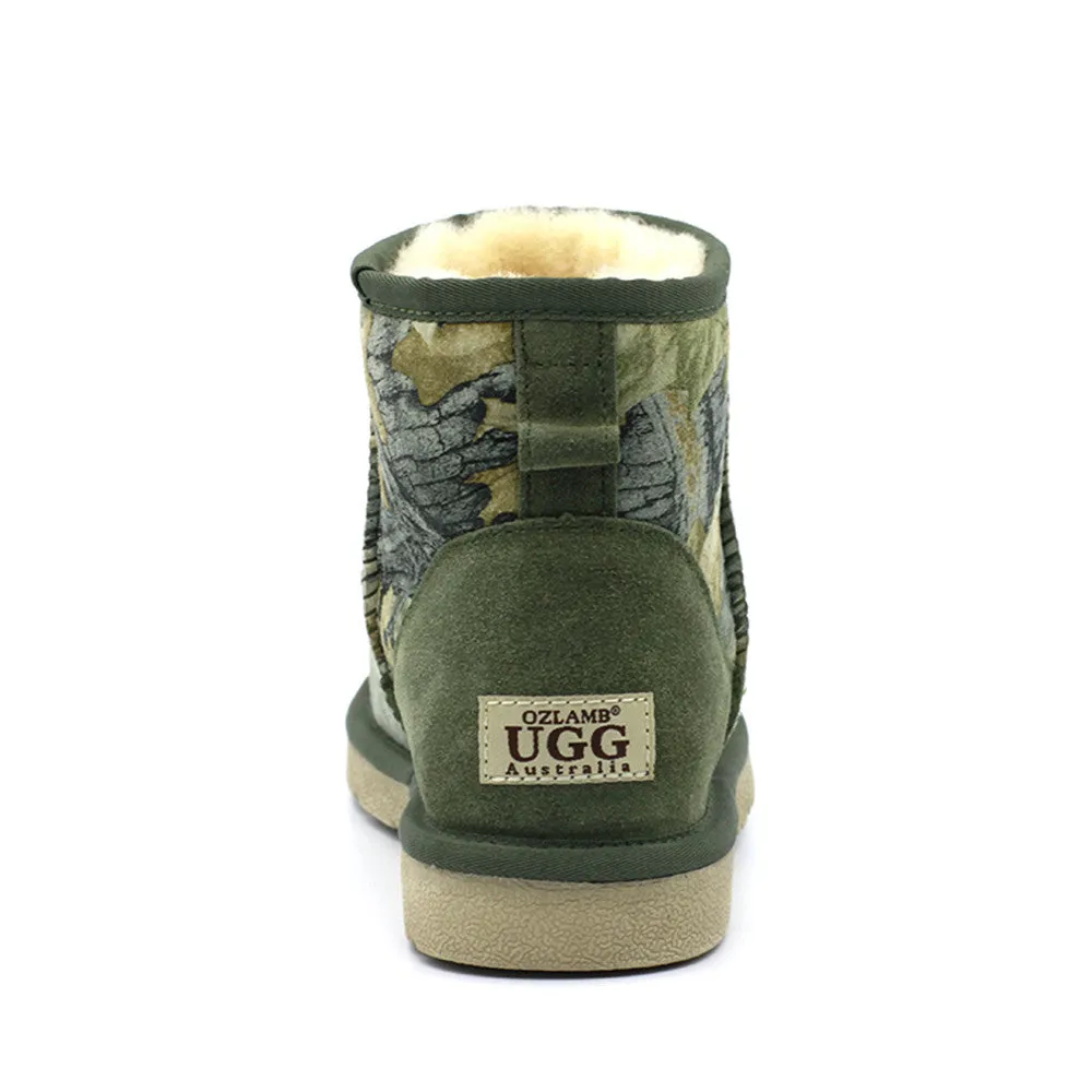 Leafy Short Ugg Boot - Green