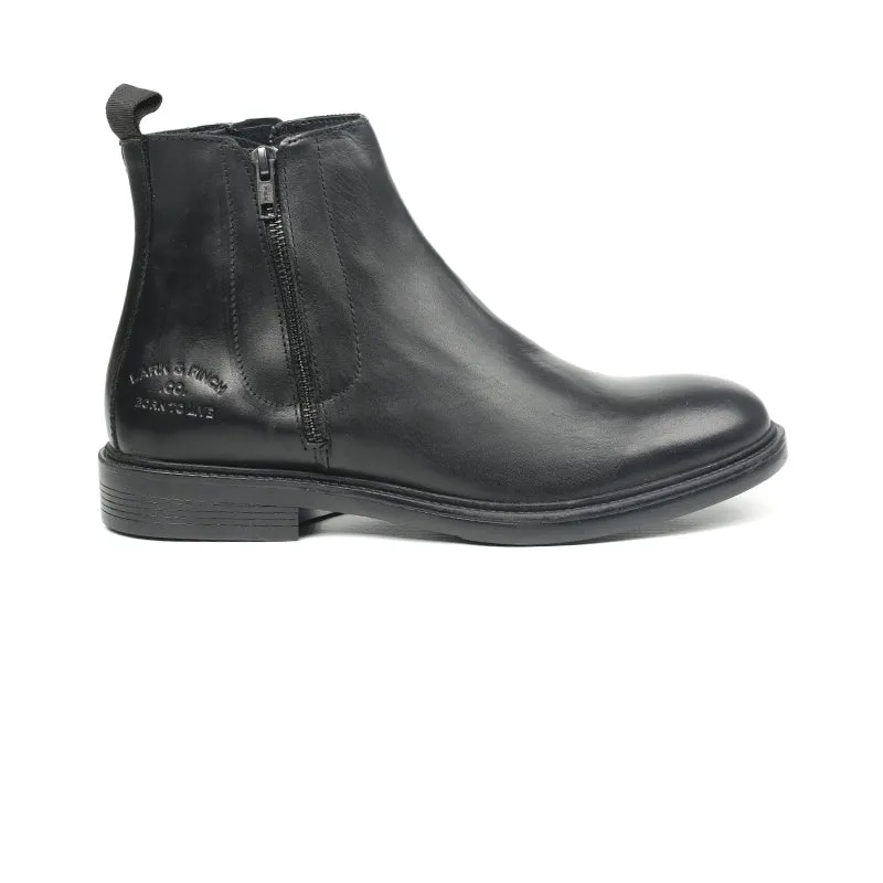 M-LF-0200343-Zip-up Leather Boots