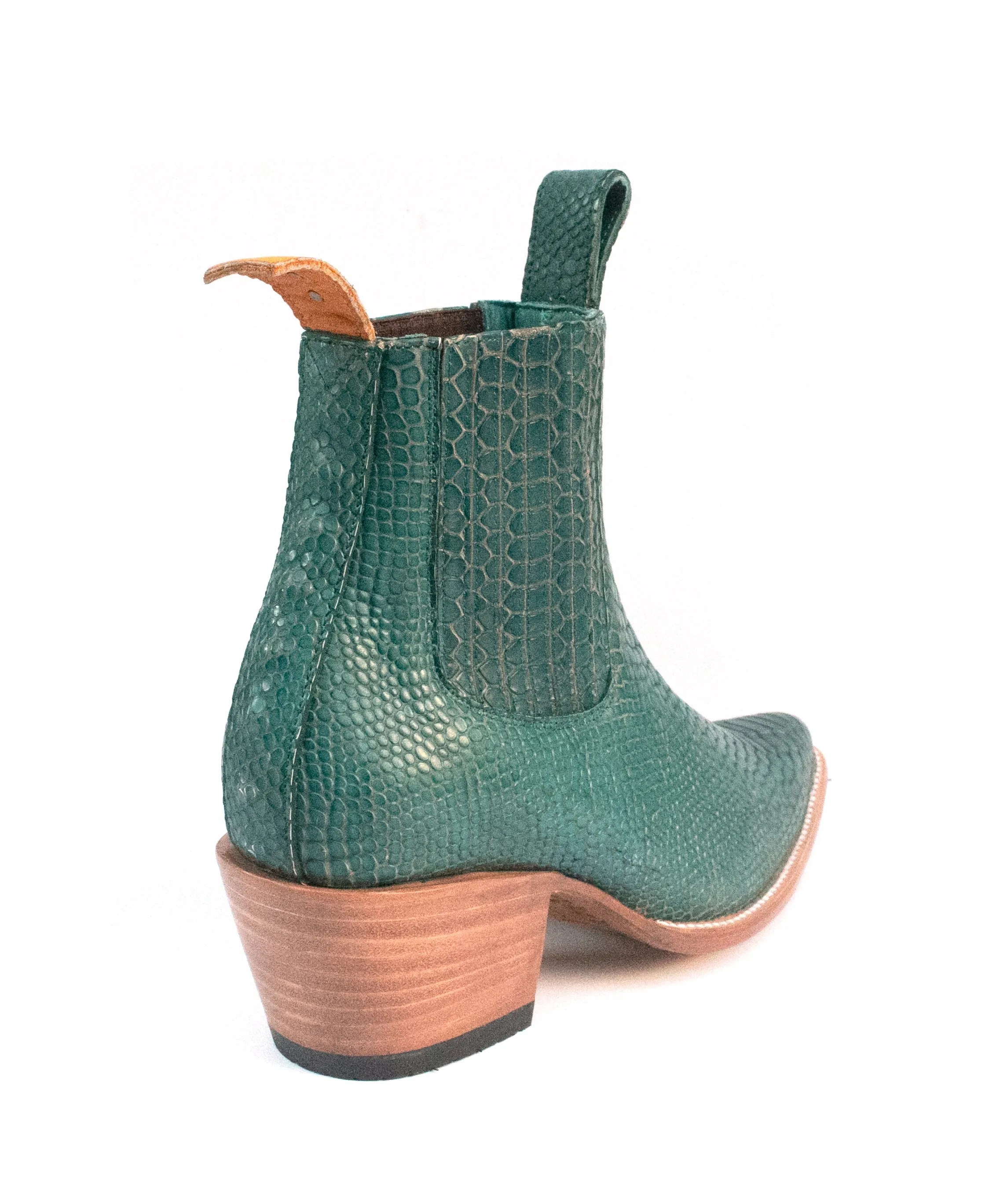 No.1001 FREEWAY chelsea boot teal twister MEN'S