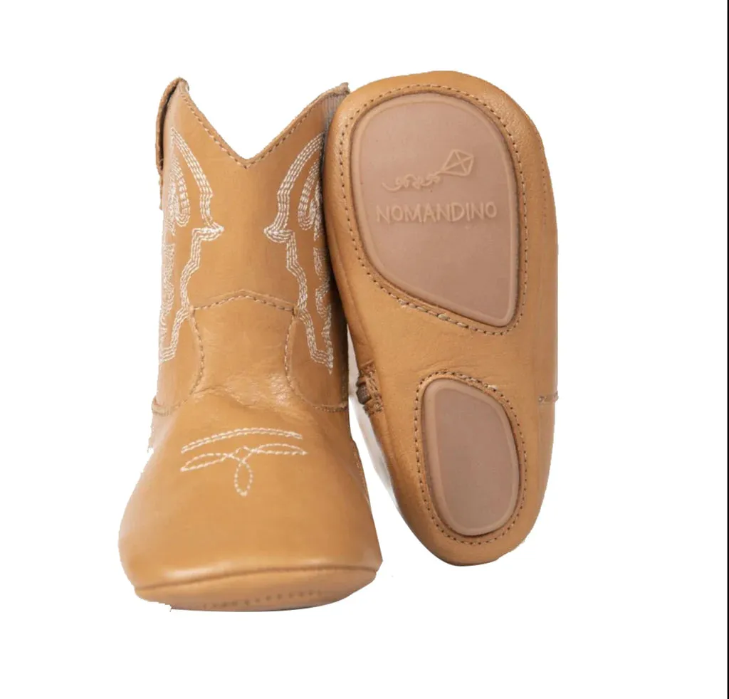 NOM Plano Cowboy Infant Boots in Honey