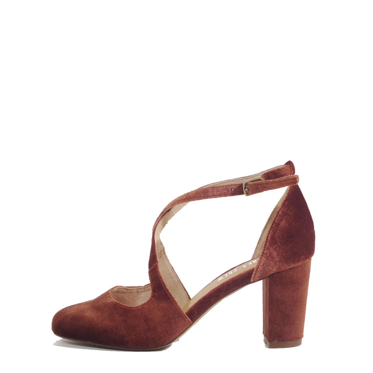 Oren Velvet Mary Jane Heels