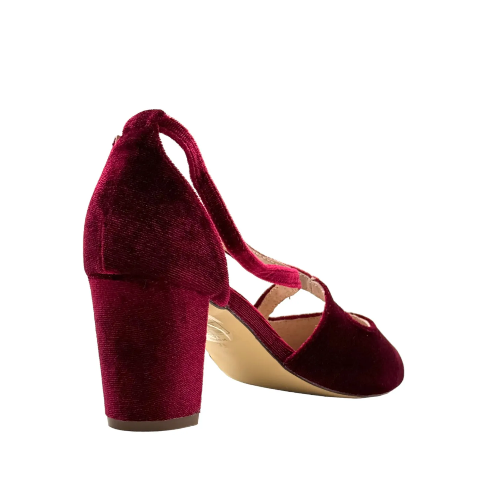 Oren Velvet Mary Jane Heels