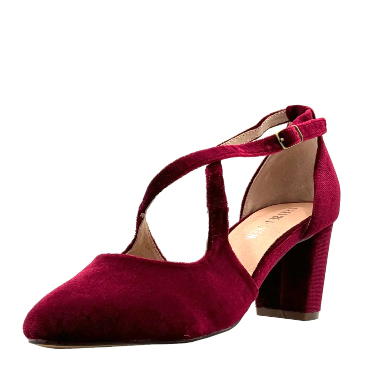 Oren Velvet Mary Jane Heels