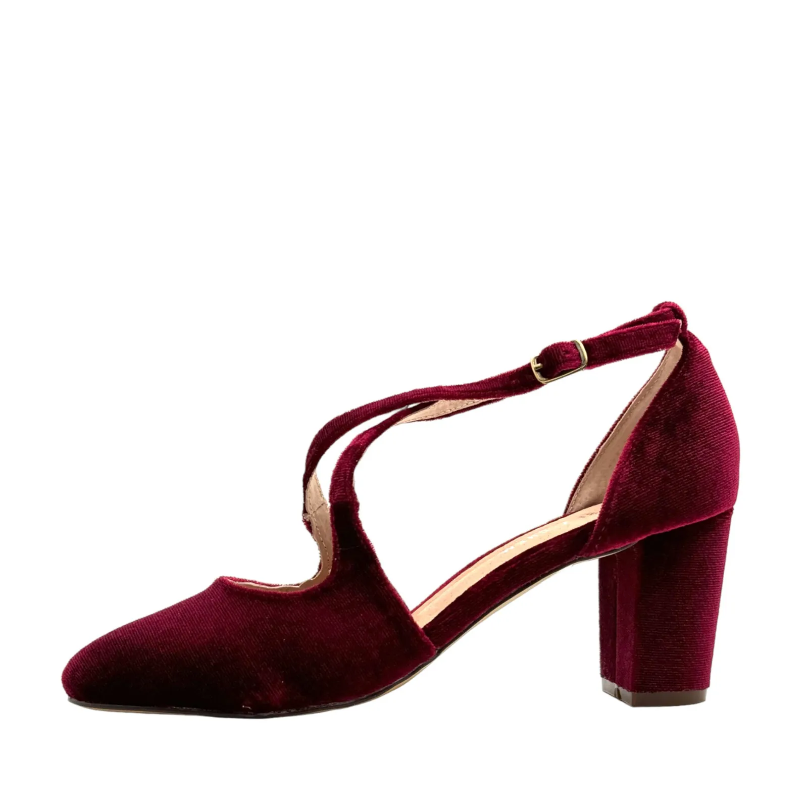 Oren Velvet Mary Jane Heels